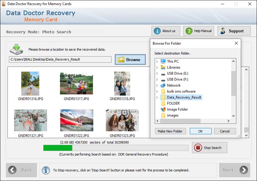 Memory card recovery software