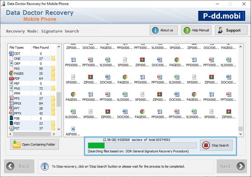 Searching process