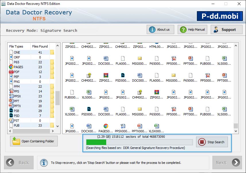 Searching process