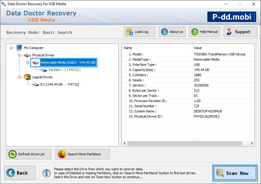 Select partition